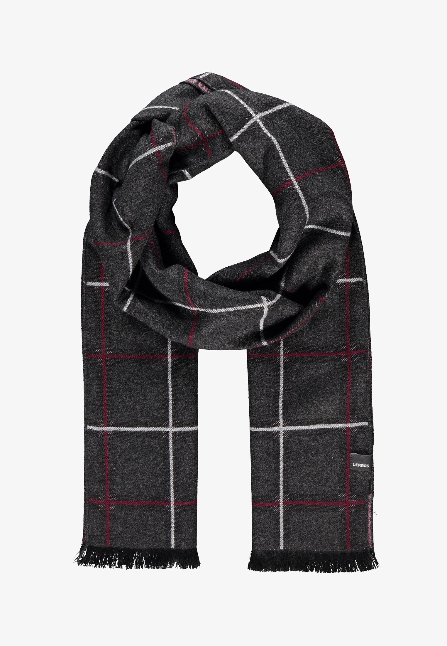 Lerros Mit Karomuster Scarf Rock Grey Zalando De