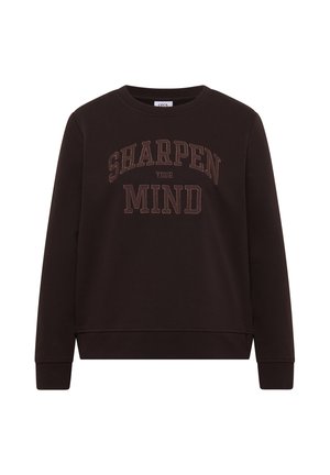 Cecil, SWEATSHIRT MIT WORDING ARTWORK - Sweatshirt - raw chocolate brown