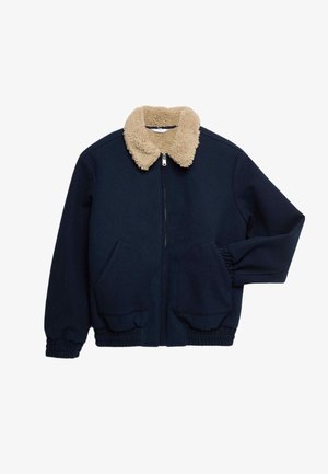 Marks & Spencer, BORG LINED - Bomber Jacket - navy