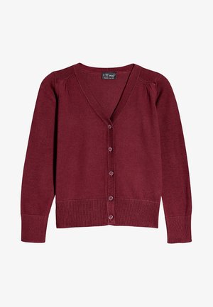 V-NECK - Vesta na kopčanje - dark red