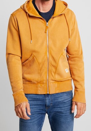 Sweater met rits - dark yellow