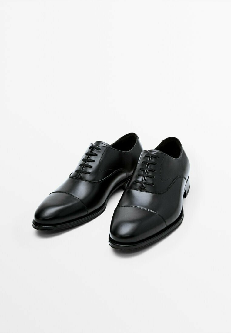 Massimo Dutti OXFORDSCHUH - Veterschoenen - black/zwart - Zalando.be