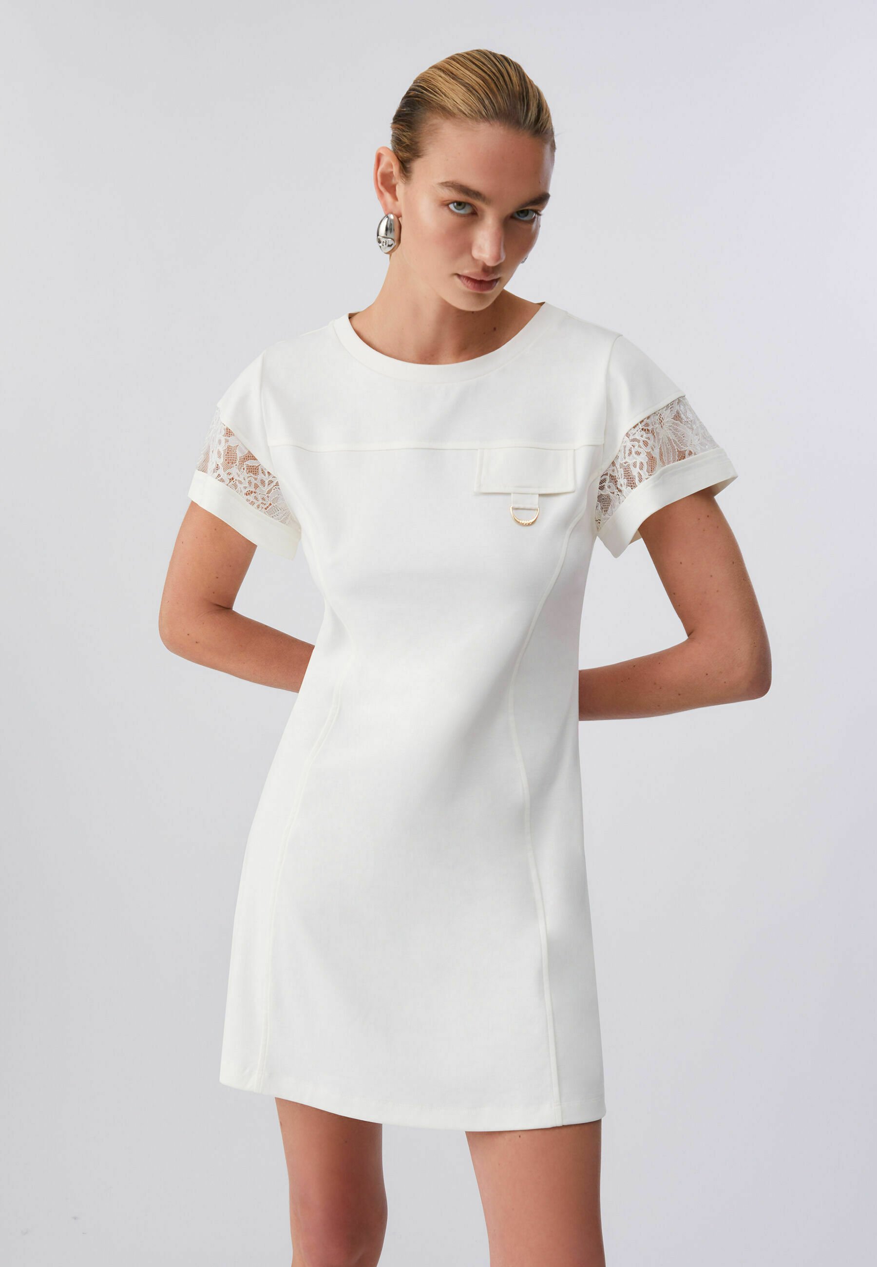 LIU JO Jersey dress - off white/off-white - Zalando.ie