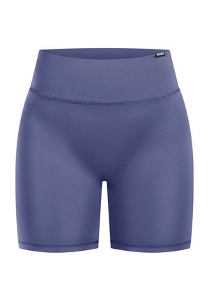 Pantaloni sportivi blu navy realizzati in un materiale morbido e elasticizzato, con vita alta e dettagli di cucitura puliti. Progettati per garantire comfort e mobilità.