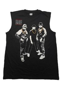 Paradiso Clothing RUN DMC GOLD CHAINS MUSCLE - Top - black