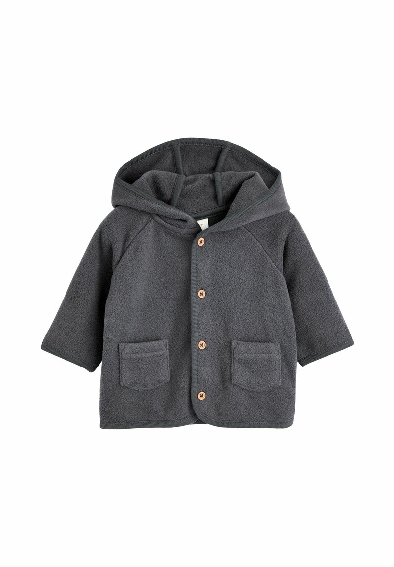 Next HOODED COSY - REGULAR FIT - Forro polar - charcoal grey