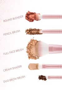 Luvia Cosmetics DAILY SELECTION - Make-up Brush Set - pearl white/candy pink