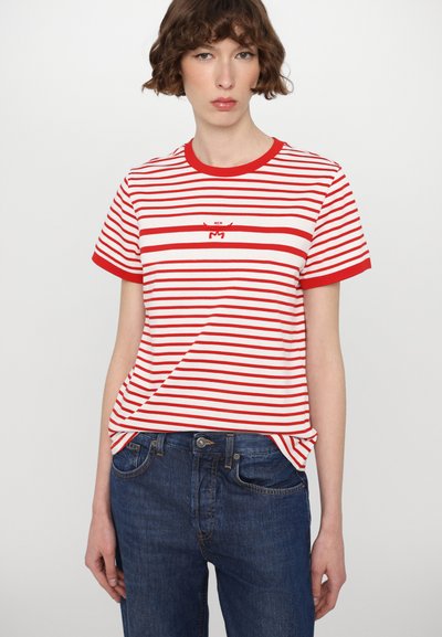 MCM COL STRIPE - Trükipildiga T-särk - candy red