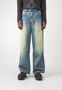 Jaded London UNION JACK COLOSSUS - Calças de ganga folgadas - light wash