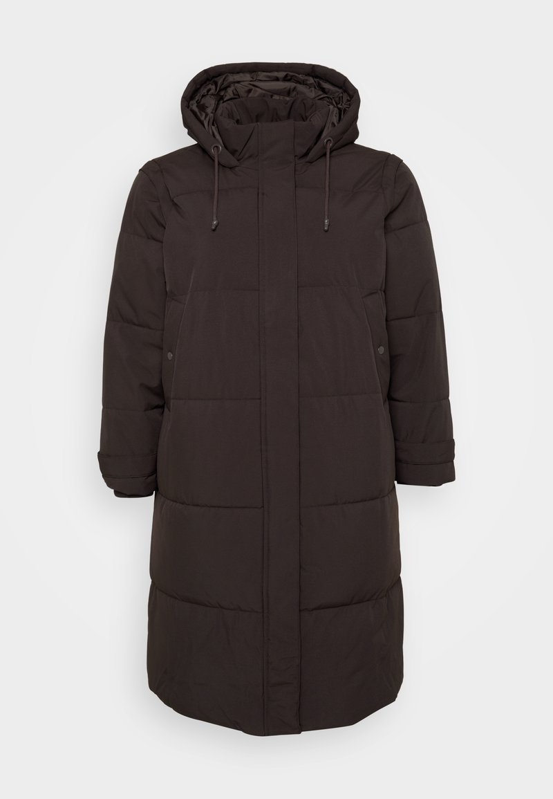 Vero Moda Curve Wintermantel donkerbruin