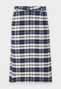 TARBELL SKIRT - Pencil skirt - dark navy/white