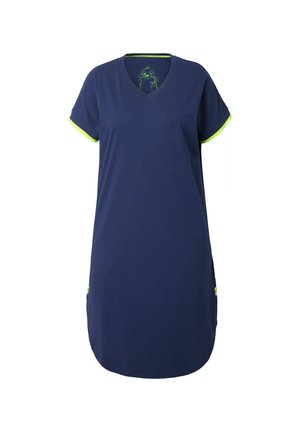 LAURASØN SHIRTKLEID, V-AUSSCHNITT, OEKO-TEX MIG - Robe en jersey - navy blue