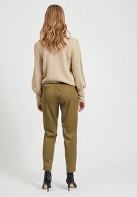 Object OBJLISA SLIM PANT - Calças - burnt olive