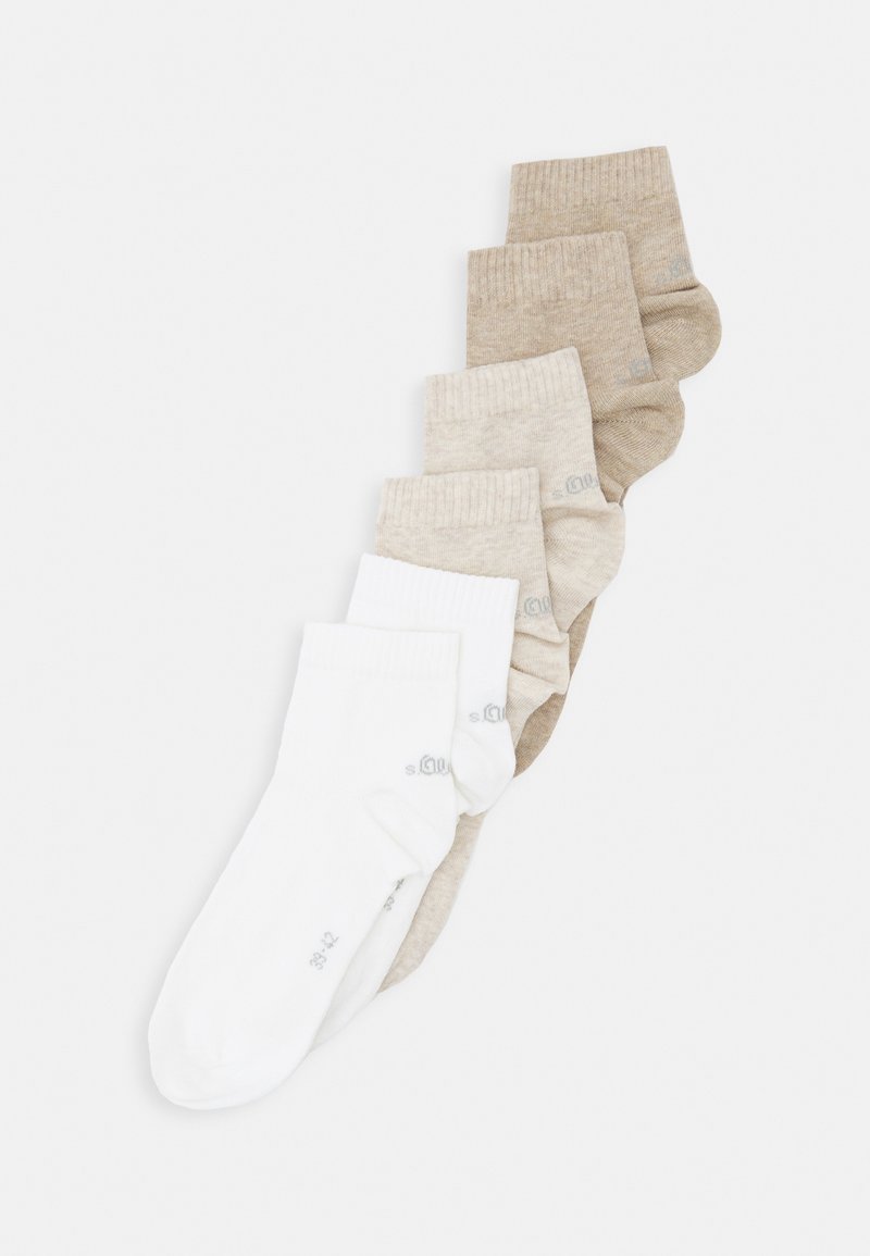 s.Oliver 6PACK ONLINE UNISEX ORIGINALS QUARTER - Socks - nature melange