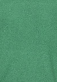 Grüner Strickstoff mit glatter Textur und gleichmäßiger, dichter Webart. Die Farbe ist lebendig und gleichmäßig über die gesamte Fläche verteilt. Keine auffälligen Muster oder Akzente.