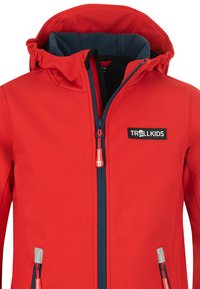 TROLLKIDS Soft shell jacket - bright red