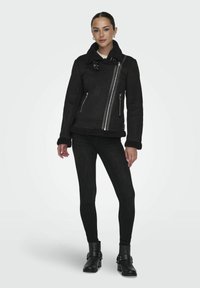 ONLY ONLNEWDIANA AVIATOR - Veste en similicuir - black