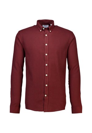 Lindbergh, BRUSHED SHIRT - Overhemd - burgundy