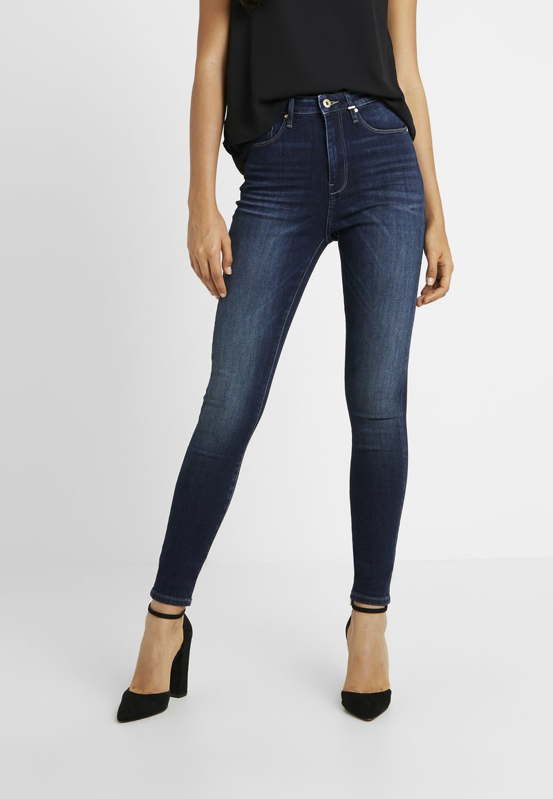 ONLY Tall ONLGOSH HIGHWAIST - Calças de ganga de corte skinny - dark blue denim