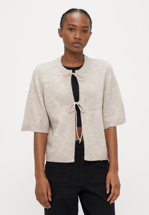 ONLSIMONI 2/4 BOW CARDIGAN - Gilet - pumice stone melange