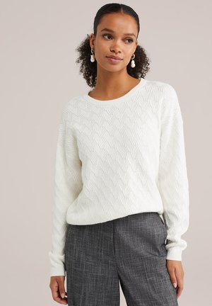 WE Fashion Strickpullover - off white