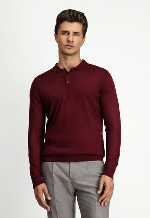 REGULAR FIT  - Camiseta de manga larga - dark burgundy