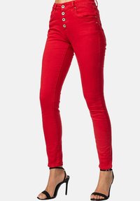 Elara Vaqueros slim fit - rot