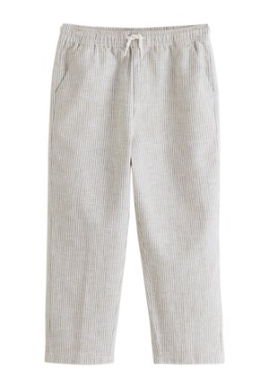 Next, REGULAR FIT - PULL ON - Nohavice - grey ecru stripe