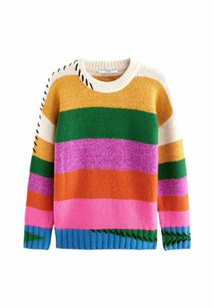 SOFT TOUCH BRIGHT STRIPE STITCH  - REGULAR FIT - Pullover - rainbow