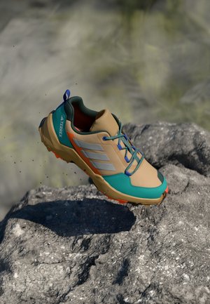 AX4R UNISEX - Turistické topánky - cardboard matte silver-coloured/pure teal
