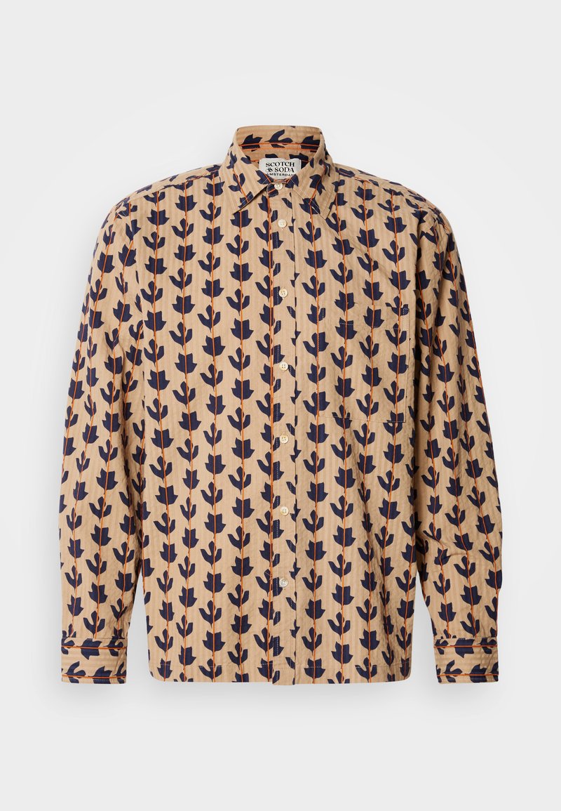 Scotch & Soda Overhemd zandkleur