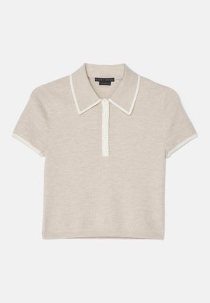 Alice + Olivia MEDA - Polo - oatmeal heather/soft white