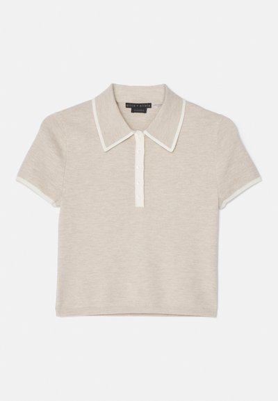 Alice + Olivia MEDA - Poloskjorter - oatmeal heather/soft white