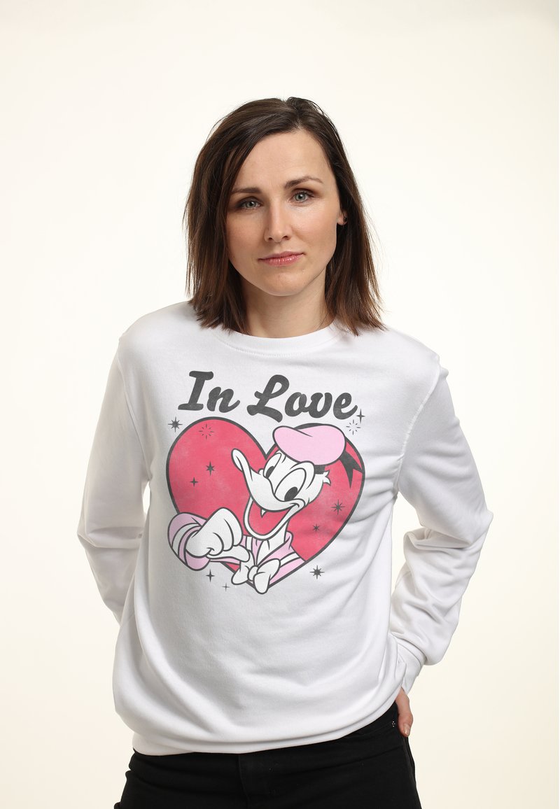 Disney MICKEY CLASSIC IN LOVE DONALD - Sudadera - white