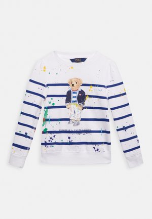 LSPOCN-KNIT SHIRTS - Sudadera - white/sistine blue