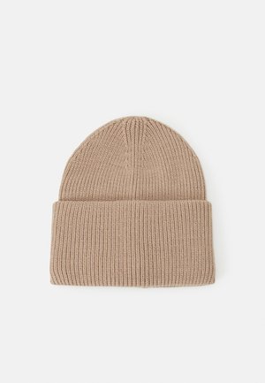 BEANIE BASIC DOUBLE FOLD - Bonnet - beige