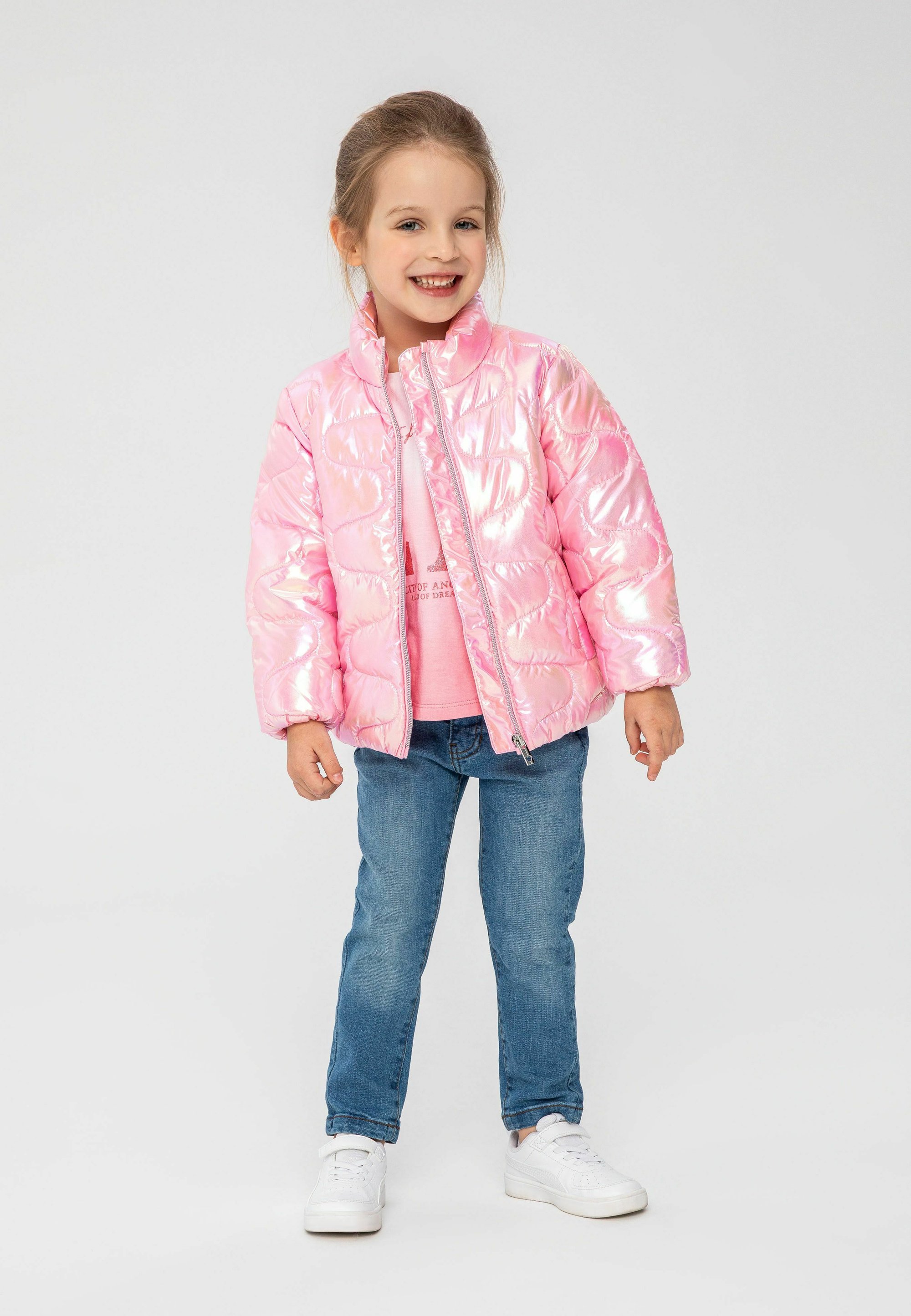 MINOTI SHINY PUFFER - Light jacket - pink - Zalando.ie