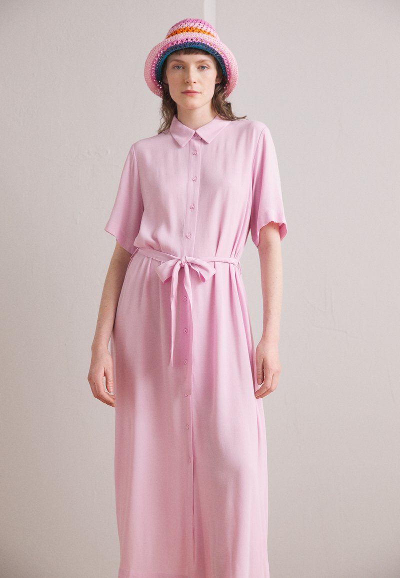 Modström CASH LONG DRESS - Shirt dress - dusty sorbet/light pink