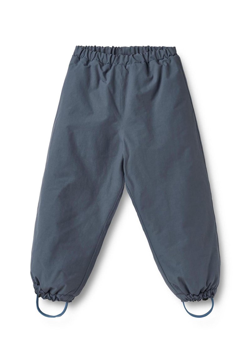 Tummanharmaat joustavat vyötäröhousut, joissa on joustavat hihansuut ja jalkalenkit varmistaakseen hyvän istuvuuden.