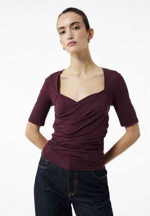 SHORT SLEEVE - Bluse - brown