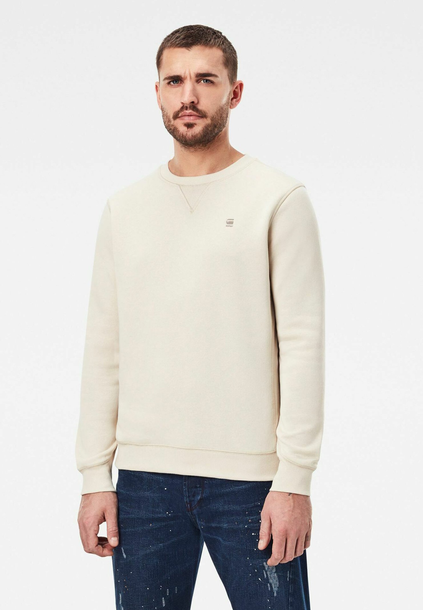 G-STAR PREMIUM CORE Felpa whitebait/bianco Zalando