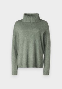 ONLY ONLJAYDEN BUTTON SPLIT NECK  - Pullover - balsam green