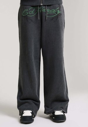 GRAPHIC RELAXED WASHED JOGGERS - Pantalones deportivos - black