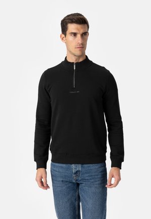 MEZZO HALF-ZIP PULLOVER - Sportska majica - black