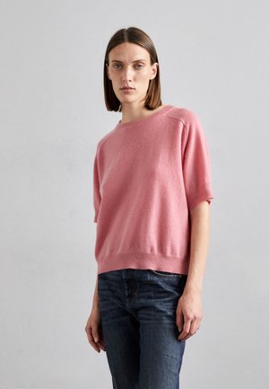 KNITID SADDLE SLEEVE TEE - T-shirt basique - calamine rose