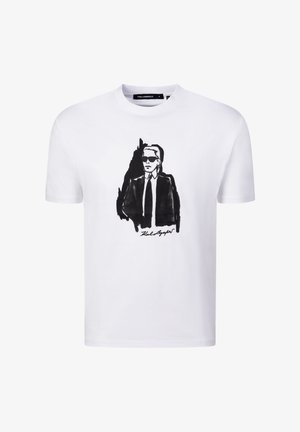 KARL LAGERFELD, BEKLEIDUNG 755143 - T-shirt imprimé - white