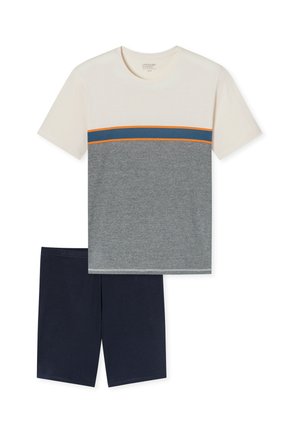 uncover by Schiesser, NIGHTWEAR - KURZ SET - Pyžamová sada - blau