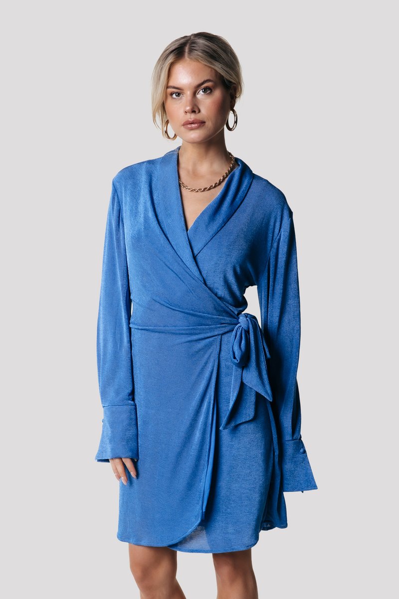 Colourful Rebel DORIN WRAP DRESS - Cocktail φόρεμα / Φόρεμα για πάρτι - vallarta blue