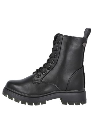 XTI Botines con cordones - black