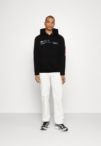Alpha Industries AI REFLECTIVE HOODY - Huppari - black